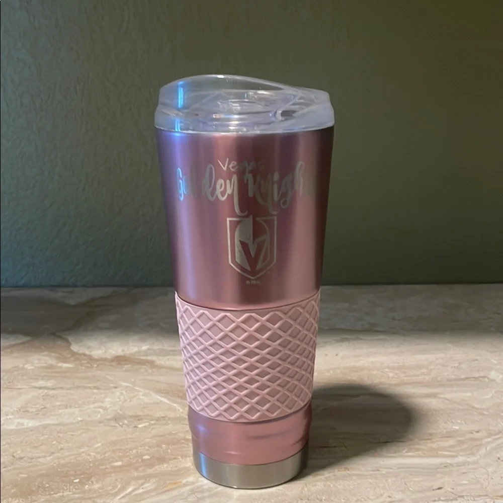 Vegas Golden Knights Rose Gold 24oz Stainless Steel Tumbler W/ Lid - Picture 1 of 6